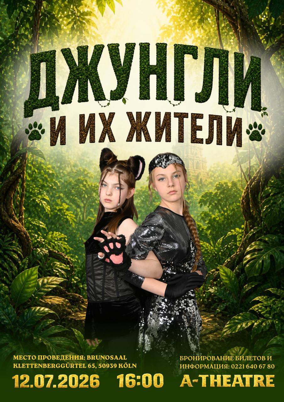 Афиша: 🐆 Багира и Ка приглашают вас в мир, где каждое дерево хранит тайну, а каждое приключение меняет судьбу… 🌴